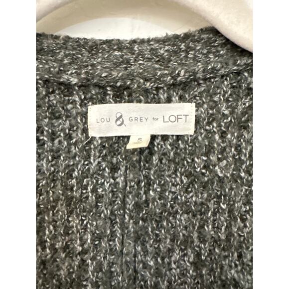 Women's Lou and Grey for Loft Green Cocoon Sweater with Pockets - Size Small - Picture 2 of 7